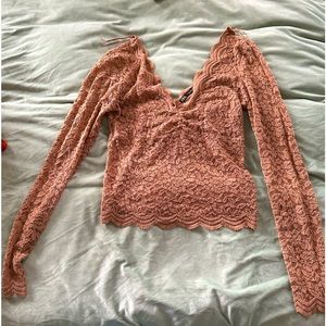 Zara light brown lace long sleeve!